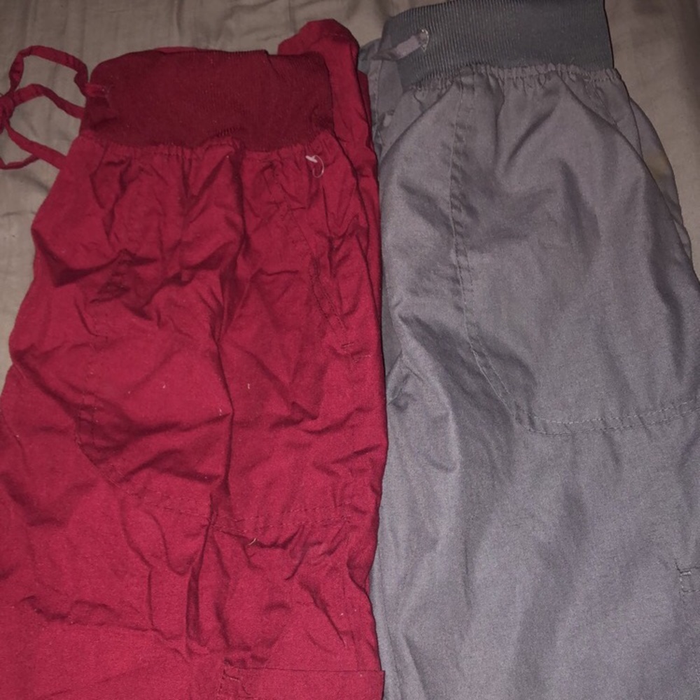 DENICE burgundy scrub bottoms